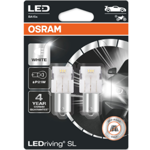 7506DWP-02B – OSRAM P21W LEDriving SL White 6000K 12V Blister 2τμχ